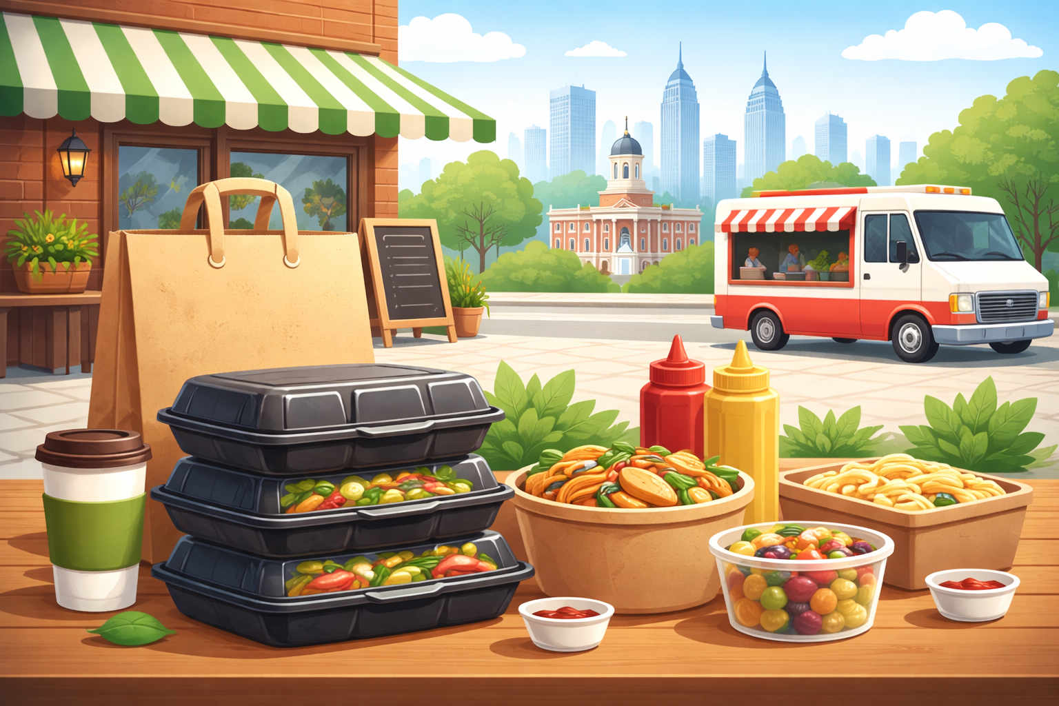 Durable Takeout Containers for Philly Cafés and Food Trucks