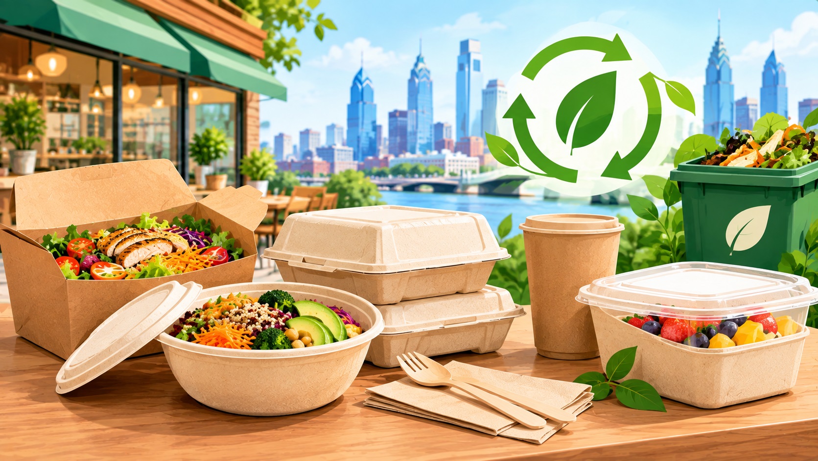 How Biodegradable Containers Help Philadelphia Restaurants Cut Waste