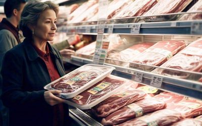 Image of meat trays and film wrap, showcasing options for purchasing packaging supplies for meat storage and presentation.